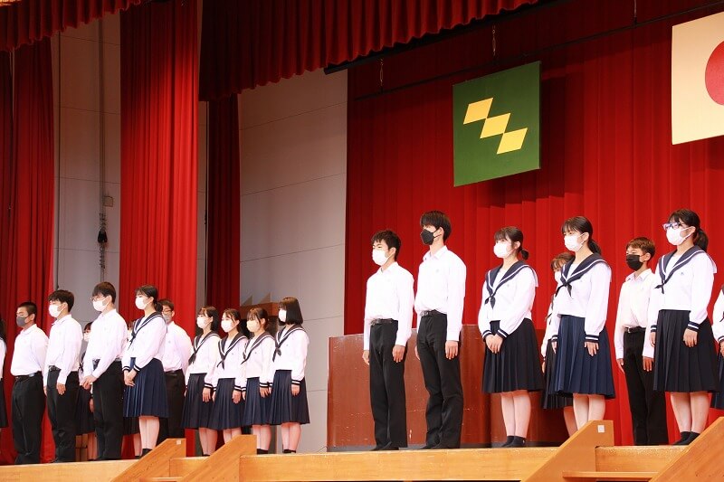 生徒会役員交代式 | 宮崎県立高鍋高等学校